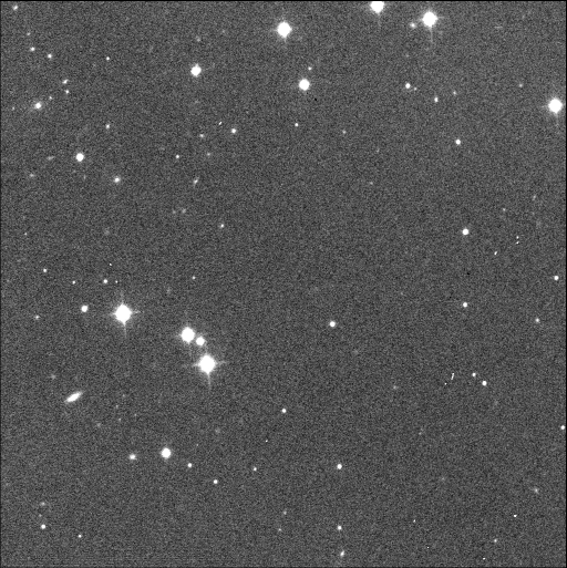 2010 SO16 vu au télescope (en haut à gauche de l'image). Crédit : Faulkes Telescopes North/Las Cumbres Observatory 