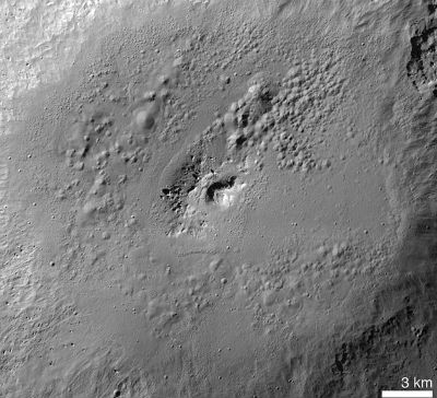 Fond du cratère Marcia sur Vesta. Crédit : Nasa
