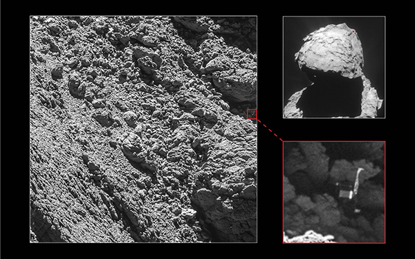 Philae retrouvé sur la comète « Chury » ! | Ciel & Espace