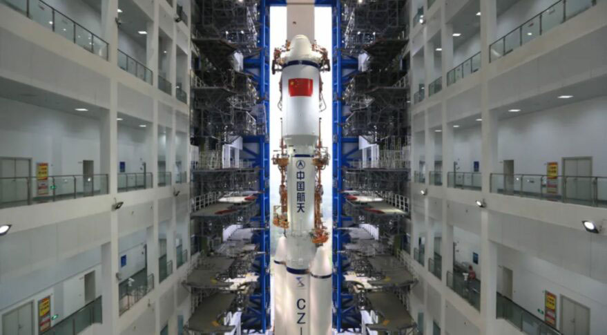 La nouvelle fusée chinoise Longue Marche 8. © CNSA