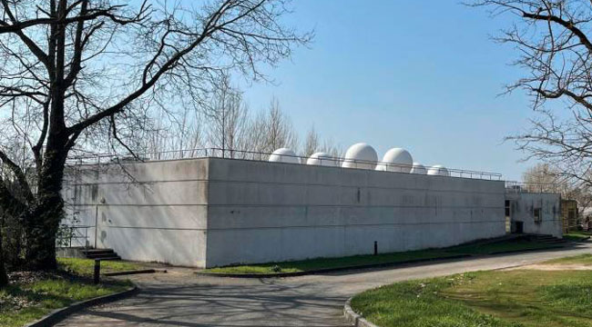 La station terrestre de Starlink à Villenave d'Ornon, en Gironde. Photo AL