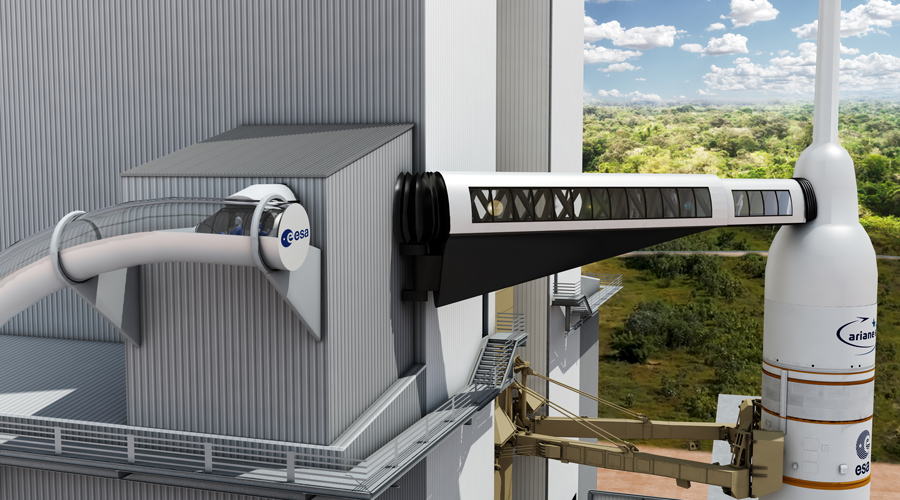 Vue d'artiste de la fusée Ariane 6. © Cnes