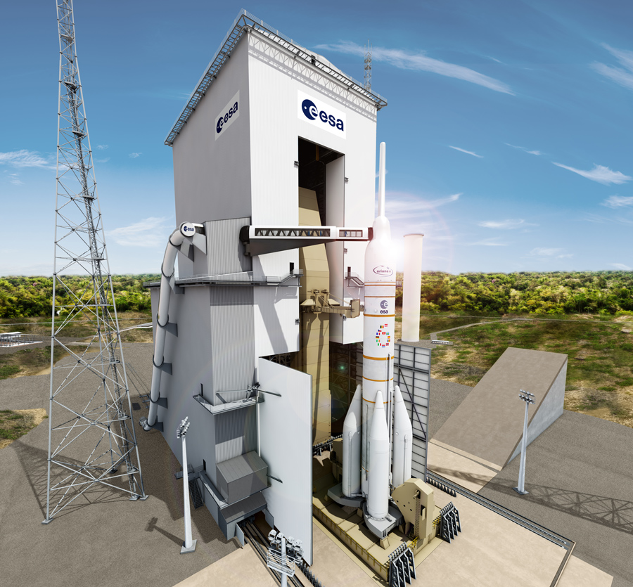 Vue d'artiste de la fusée Ariane 6. © Cnes