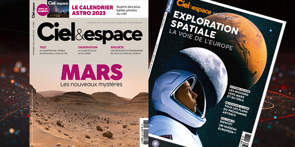 Magazine Ciel & espace 586 et hors-série Exploration spatiale. © C&E