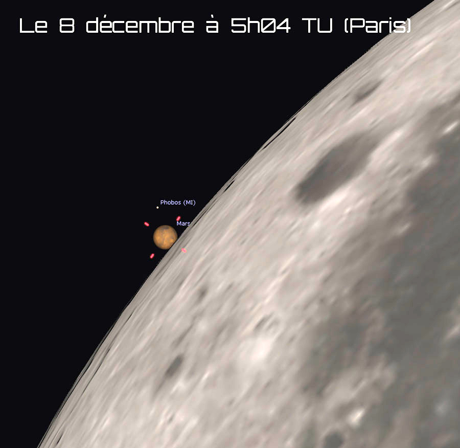Phénomène rare : pour son opposition, Mars est éclipsée par la Lune !