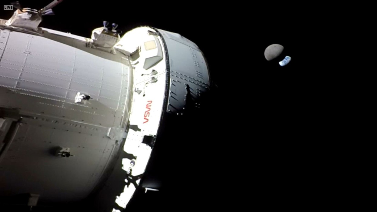 Artemis 1 : le vaisseau Orion au plus loin de la Terre filme une éclipse