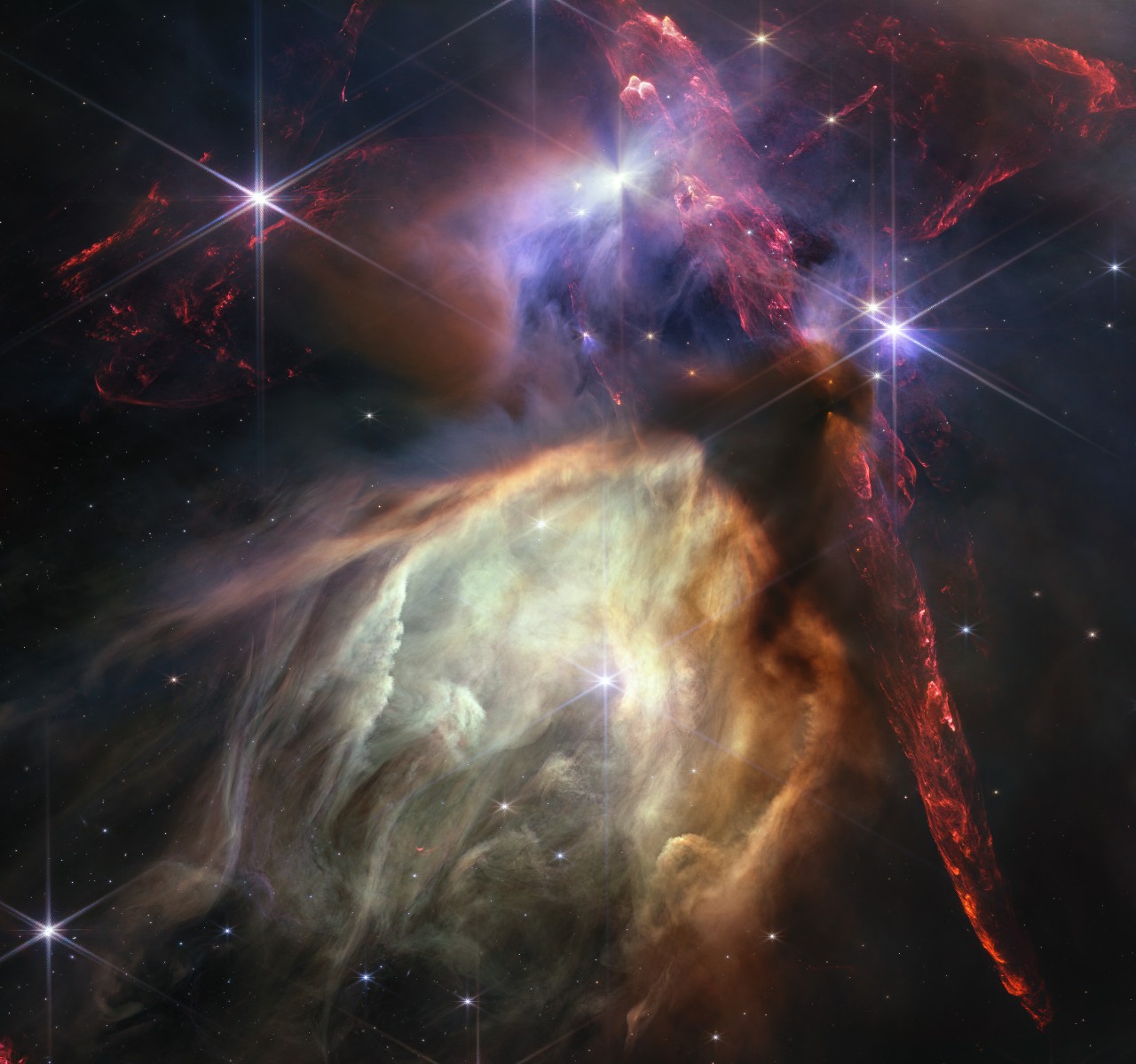 Le télescope spatial James Webb épie la naissance d'étoiles à 390  années-lumière de la Terre