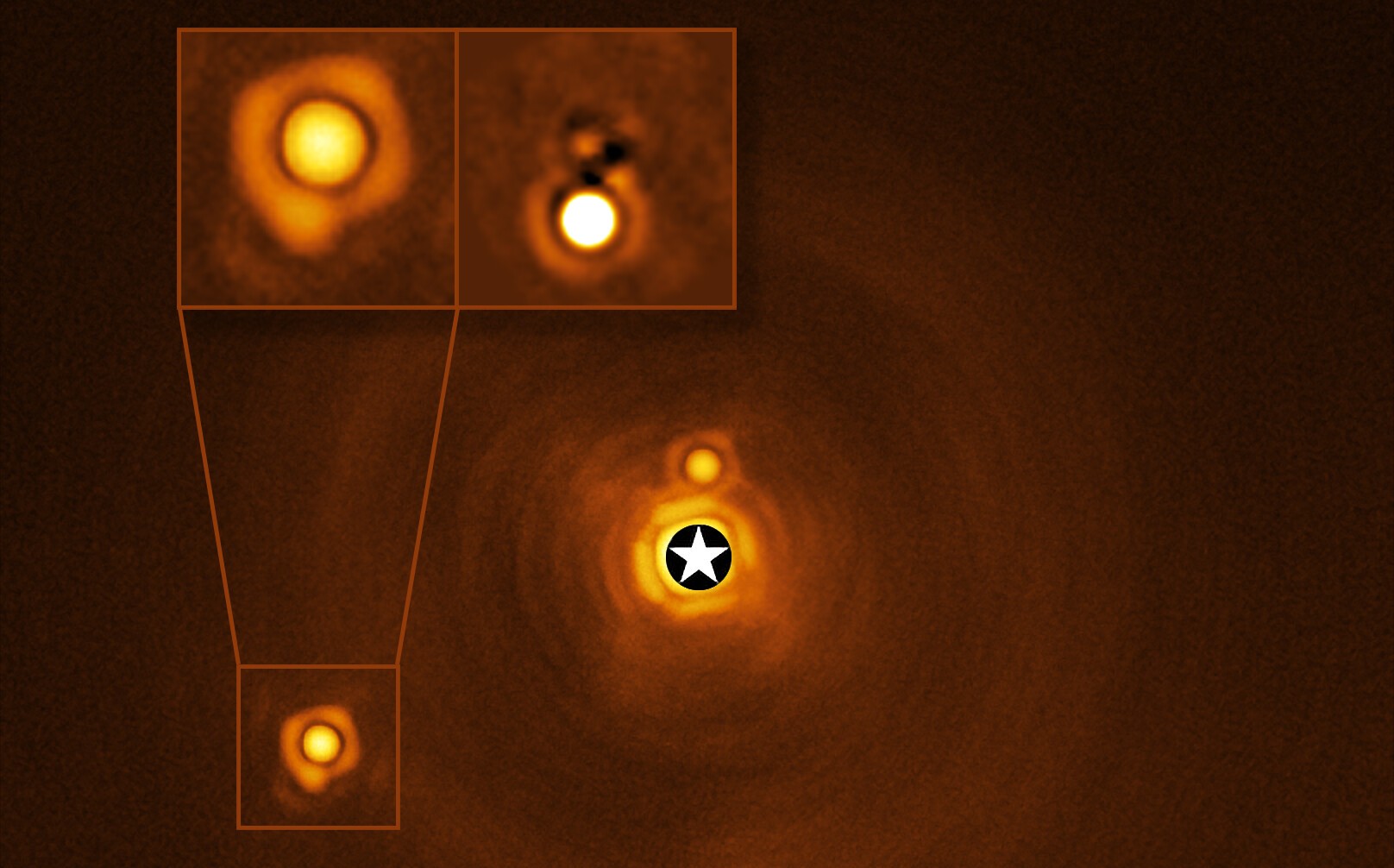 Une exoplanète photographiée dans un système à deux étoiles