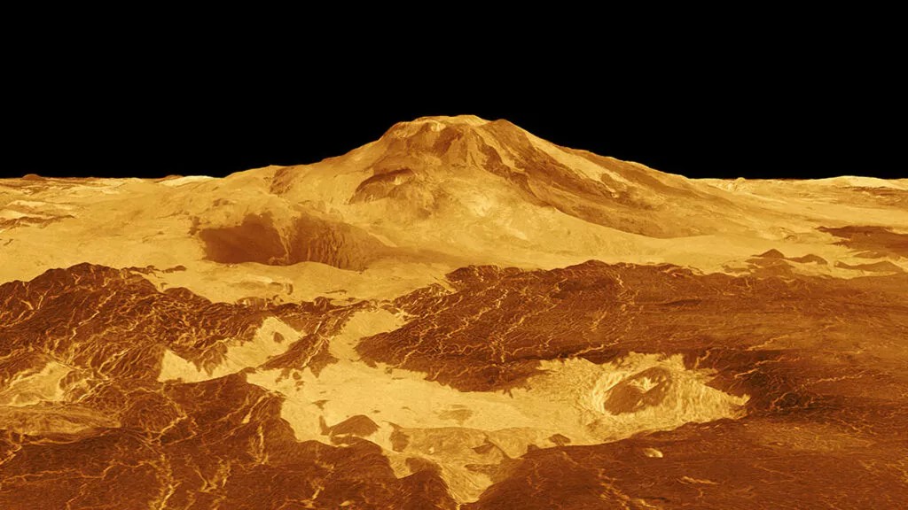 Sur Vénus, que se passe-t-il sur les pentes du volcan Maat Mons ?