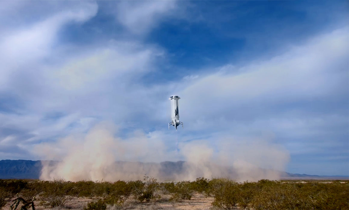 Successful return to flight of the New Shepard missile