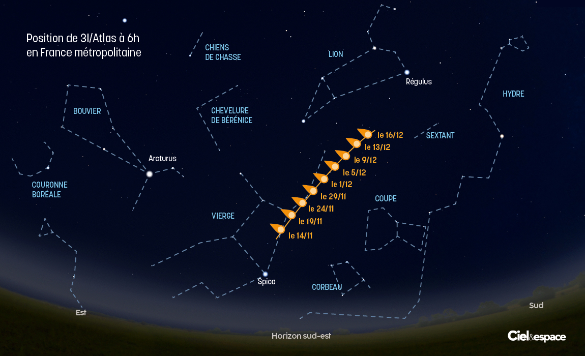 La comète 3I/Atlas est réapparue : tentez de voir votre premier objet interstellaire !