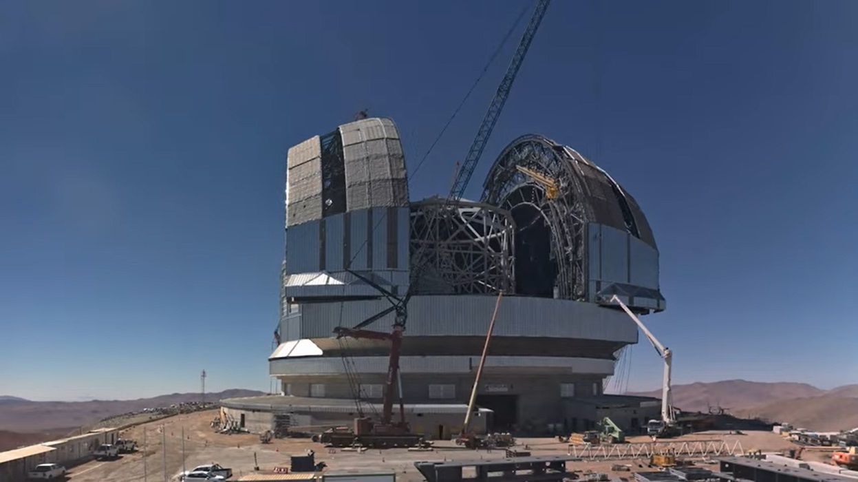 Vidéo : La coupole de l'ELT en mouvement