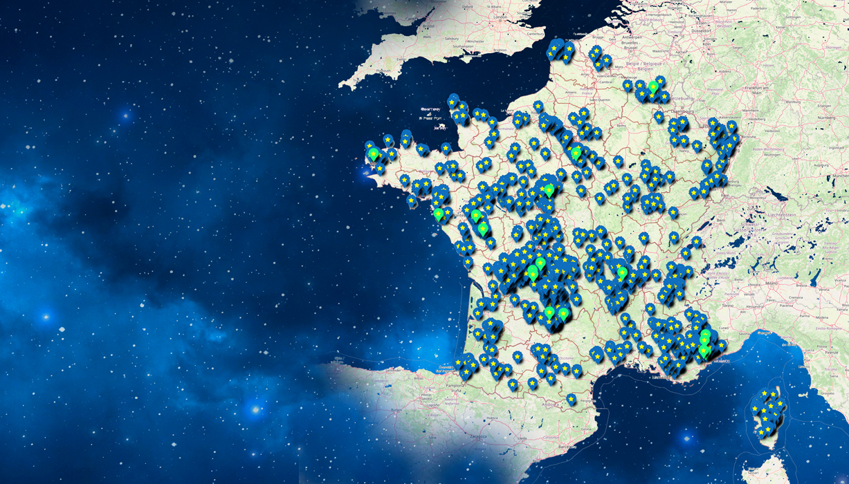 Découvrez la carte des 1062 villes et villages étoilés de France
