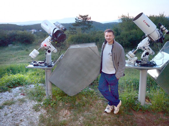 L'astronome amateur Gennady Borisov. Crédit : Oleg Bruzgalov