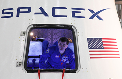 La capsule Dragon. Crédit : SpaceX