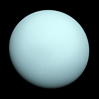 Uranus par Voyager 2. Crédit : Nasa