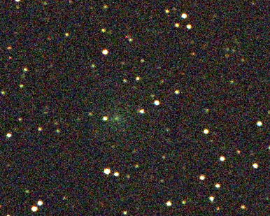Le déplacement de la comète Borisov saisi par plusieurs photographies. Crédit : http://astronomamator.narod.ru/cometes/comet_anim.gif