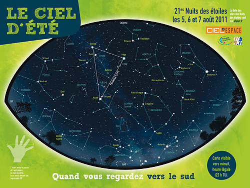 carte de la nuit des étoiles 2011