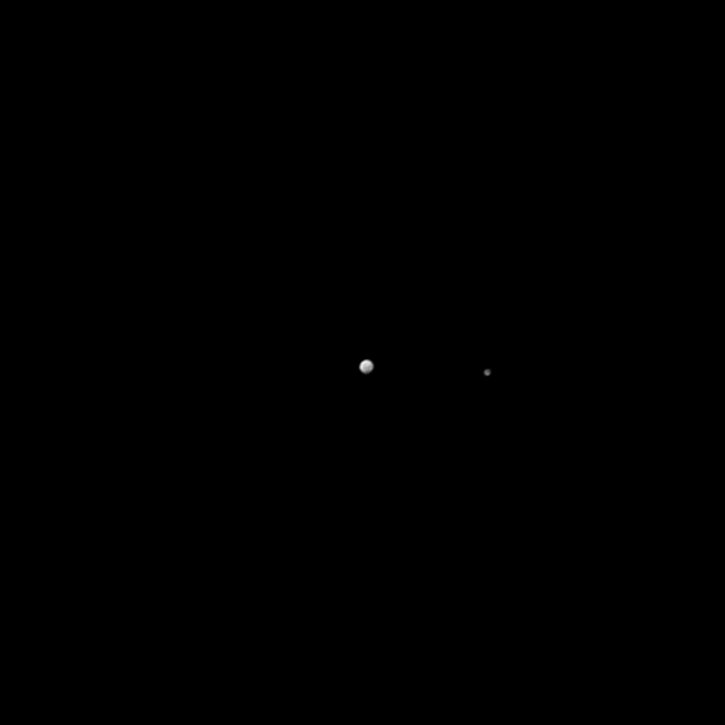 Time-lapse issu des images de la sonde New Horizons de la Nasa.